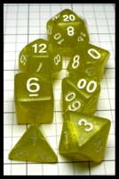 Dice : Dice - Dice Sets - QMay Yellow Glitter with White Numerals - Amazon 2023